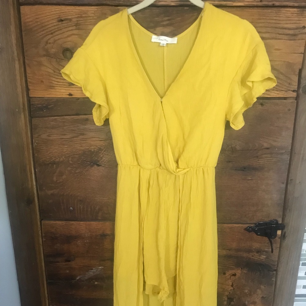 NWOT Yellow Maxi Romper